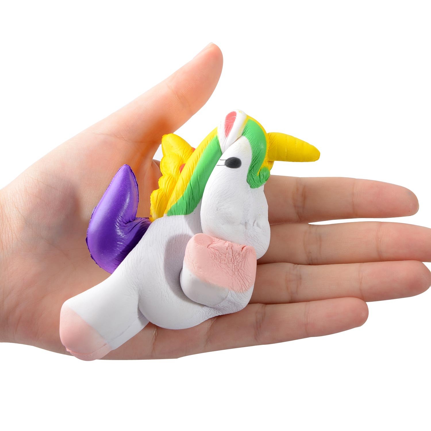 Firlar Unicorn Squishy Animal Slow Rising Stress Relief Toy for Kids Adults (A)