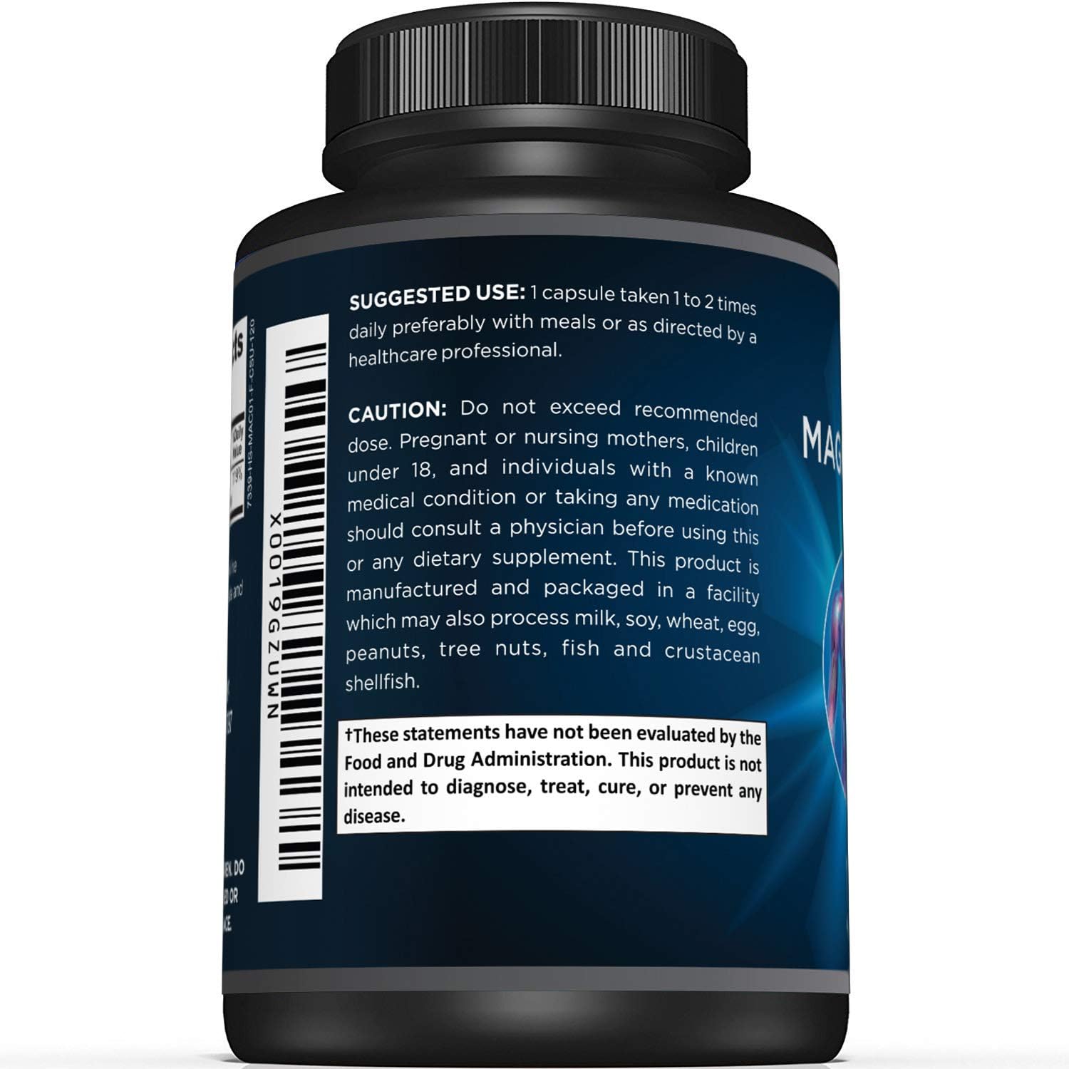 Premium Magnesium Citrate Capsules – Powerful 500mg Magnesium Oxide & Citrate Supplement – Helps Support Healthy Bones, Muscles, Teeth, Energy & Relaxation – 120 Vegetable Capsules: Health & Personal Care