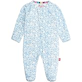 Magnetic Me Boys Modal Magnetic Baby Footie Pajamas | Silky Soft Modal Fabric | Baby Sleepers Available in Sizes PRE - 24M