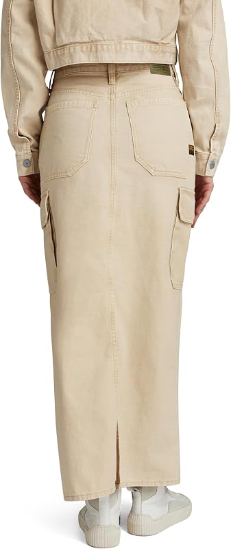Saia cargo longa Viktoria feminina, bege (areia desbotada pelo sol GD D24386-D491-G553), 29