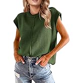 Womens Spring Fashion 2026 Summer Tops Boho Sweater Trendy Western Casual Cap Sleeve Rodeo Vest Cute Vacation Outfits