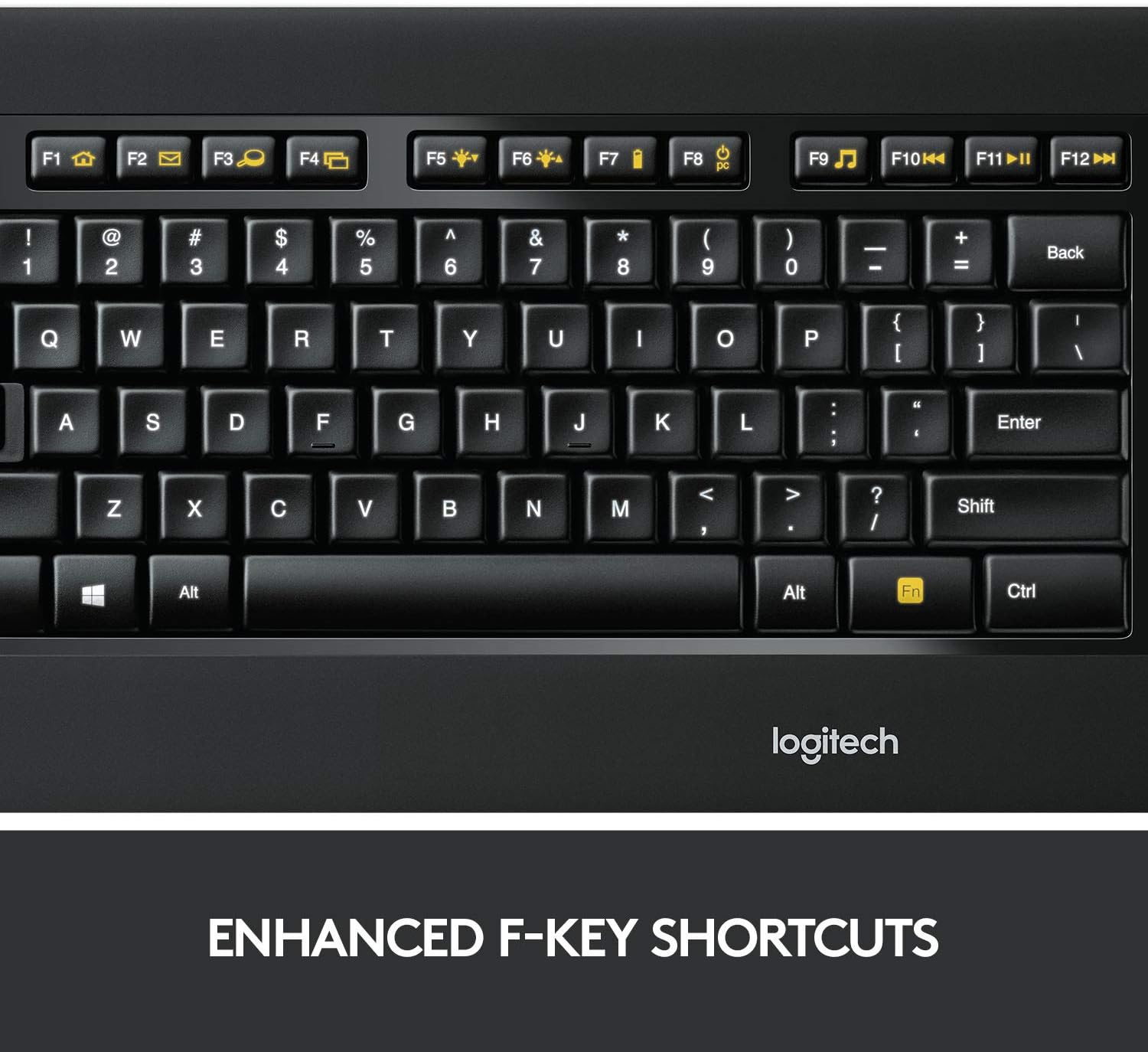 Logitech K800 Wireless Illuminated Keyboard — Backlit Keyboard, Fast-Charging, Dropout-Free 2.4GHz Connection: Electronics