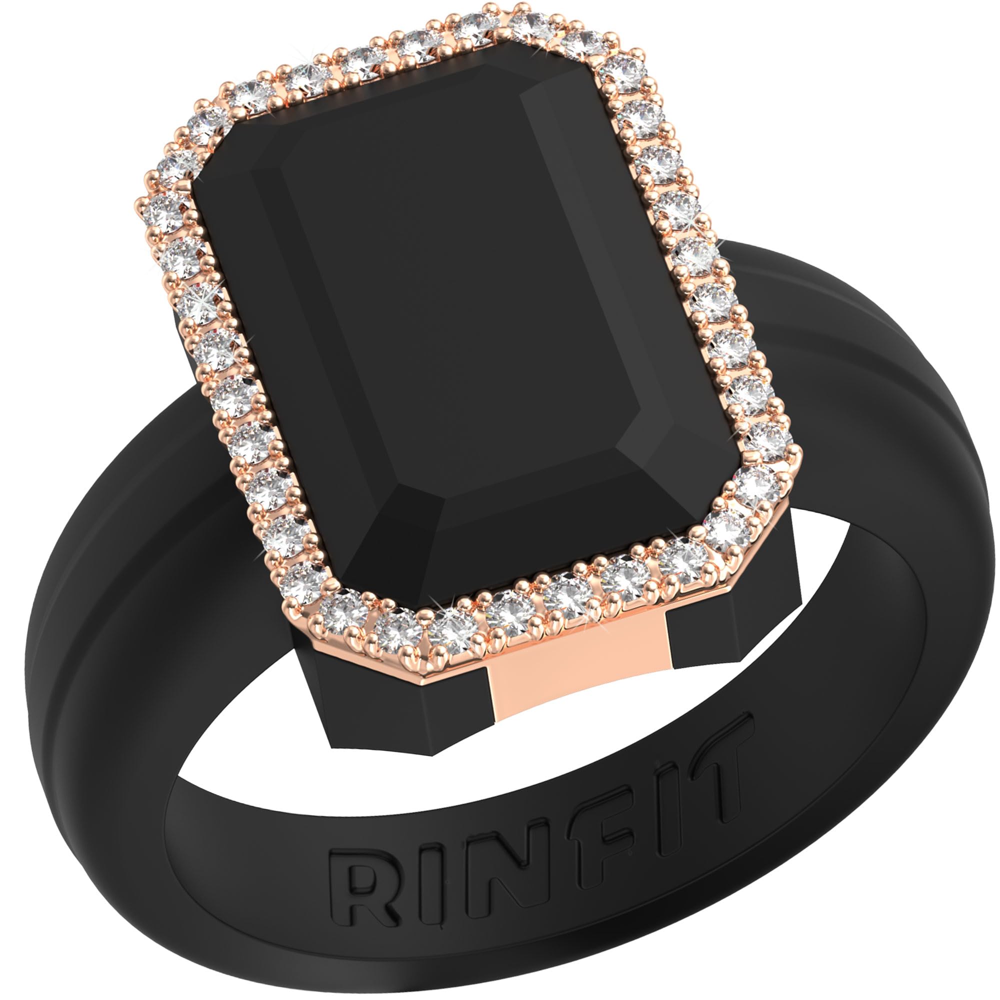 Rinfit Women's Silicone Wedding Band - Promise