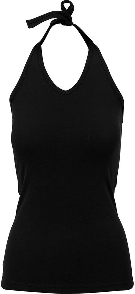 ビルド ユア ブランド Build Your Brand レディース スリーブレス ホルターネックトップ タンクトップ シャツ Xl ブラック キャミソール タンクトップ 通販 Amazon