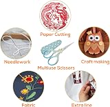 SwirlColor Embroidery Scissors, Stainless Steel for Sewing & Crafts view 6