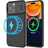 Nillkin for iPhone 15 Pro Max Magnetic Case with Camera Cover, CamShield Pro 15 Pro Max 5G Case 6.7’’, Black
