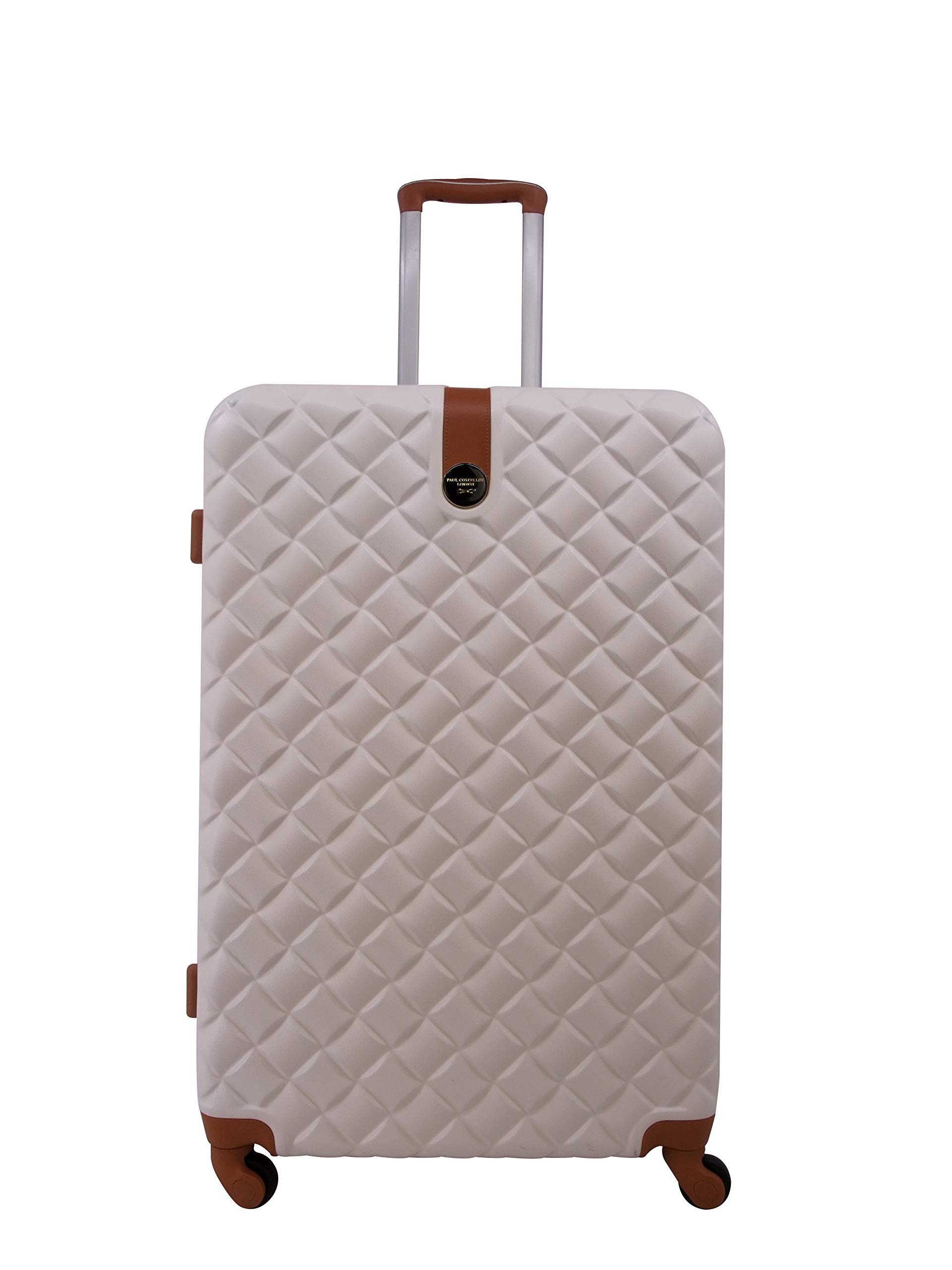 Paul Costelloe The Saint Paul Hardside Luggage (Large, Cream/Tan)
