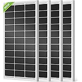 ECO-WORTHY 400W Solar Panels N-Type 4pcs 100 Watt 18V Monocrystalline Solar Panel Module for Off Grid PV Power for Home, Camp