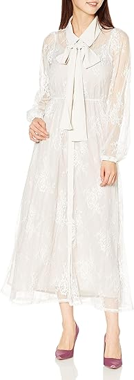 ロイヤルパーティー カジュアルドレス ヴィンテージレースワンピース レディース オフホワイト F パーティードレス 通販 Amazon