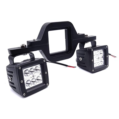 Dasen Tow Hitch Receiver Mounting Bracket and Dual LED Backup Reverse