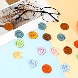 Mozeat Lens 50 Pcs Handmade PU Leather Tags for DIY Knitting & Sewing view 4