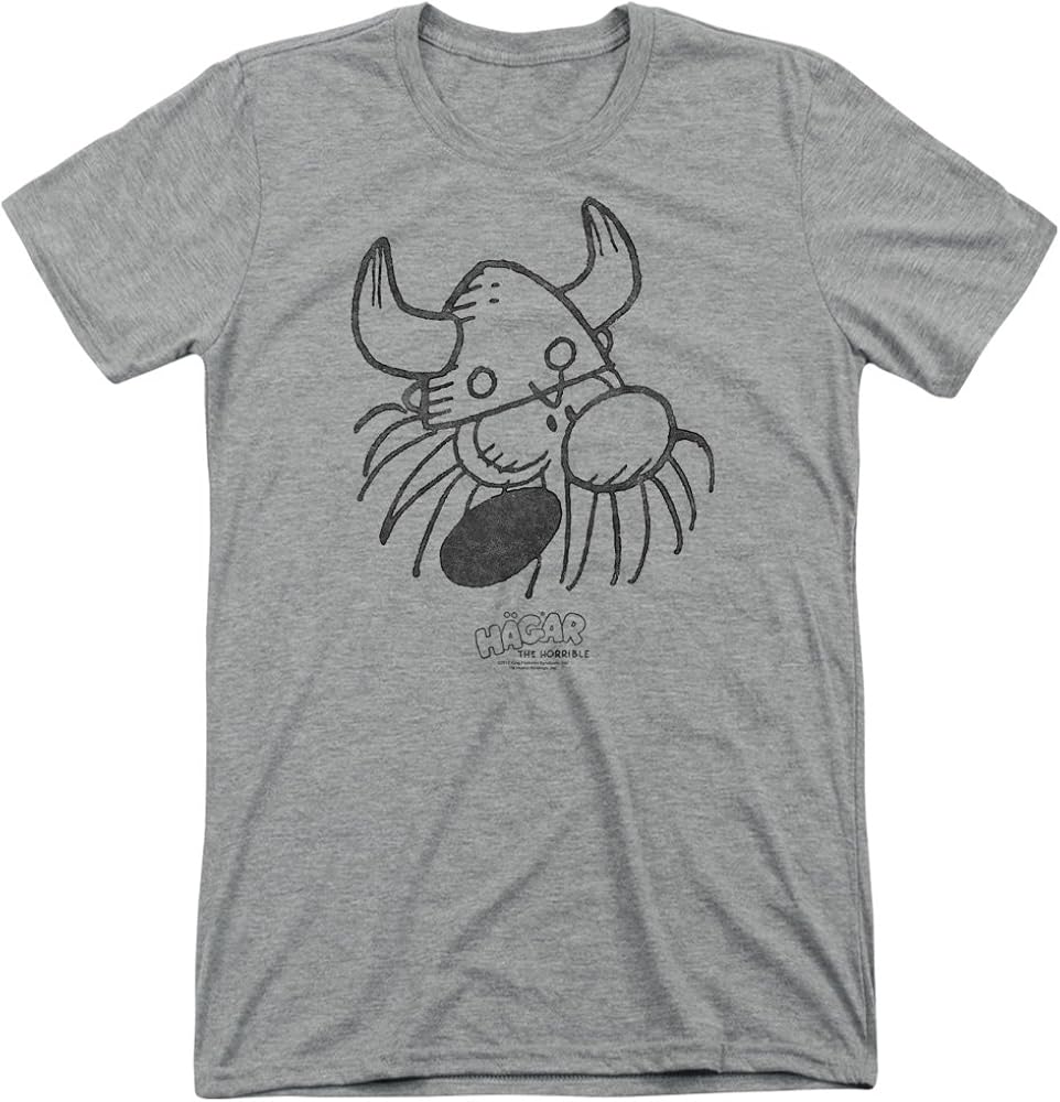 Hagar The Horrible Mens Hagar Head TriBlend TShirt, XXLarge