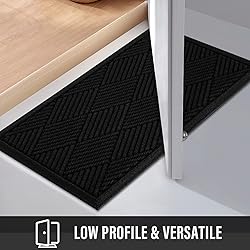 HIYARD Durable Front Door Mat, Absorbent Muddy Dirt