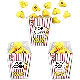 Pencil Top Erasers 36 Pack Popcorn Pencil Erasers Toppers Cap Erasers for Kids Cute Fun Novelty Food Erasers for Student Scho