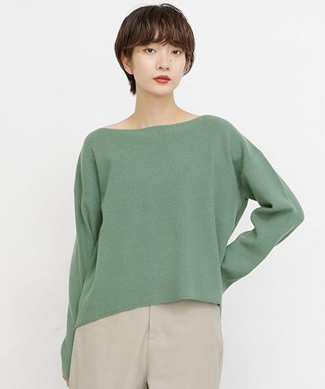 Amazon ケービーエフ ニット セーター ウォッシャブルボートネックニット レディース Kb96 22y010 Mint One セーター 通販