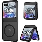 DUEDUE for Motorola Moto Razr 2025/2024 Magnetic Case, Moto Razr 60/50 Case [Compatible with MagSafe], Anti-Scratch Shockproof Protective Phone Case for Motorola Razr 2025/2024/60/50 6.9", Black