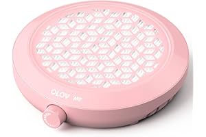 Olov Art Nail Dust Collector, Portable Nail Fan Dust Collector with Reusable Filter for Acrylic Nail Polishing, Salon, Home & Training | Beginner-Friendly Nail Tech Vacuum