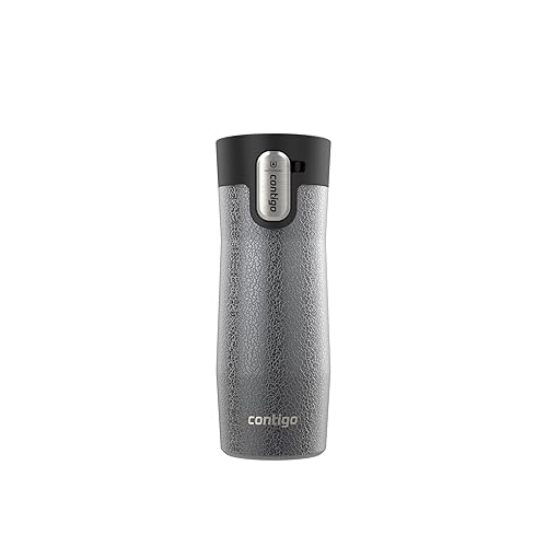Contigo AUTOSEAL West Loop Vacuum-Insulated Stainless Steel Travel Mug with Easy-Clean Lid 16 oz Crystal Sake