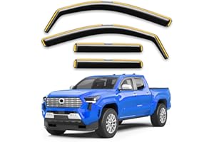 Breejoy in-Channel Rain Guards Fit for Truck Toyota Tacoma 2024-2026 Double Cab with 4 Full-Size Doors Window Rain Guards Visors Vent Visors Window Deflector Vent Shades Car Accessories -4 pcs