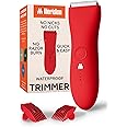 MERIDIAN The Trimmer Original - Body Hair Trimmer for Men, Electric Shaver for Pubic Hair, Chest, Legs & Bikini, Waterproof & Rechargeable, Lava