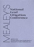 Mealey's National Lead Litigation Conference Handbook 1999, , 1930146019