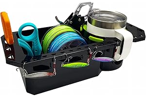 Gocozer Boat Cup Holder with Rubber Tab, Universal Boat Storage Organizer - 2 Ways Installation: Drill or Adhesive