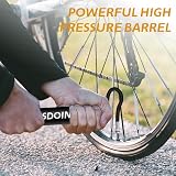 Jsdoin Portable Mini Bike Pump Universal Presta Schrader Valve 100 PSI view 7