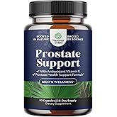 Herbal Prostate Supplement for Men - Potent Pygeum and Saw Palmetto Extract with Beta Sitosterol & Green Tea for Urinary Tract Support - Male Health Blend for Frequent Urination - 90 Capsules