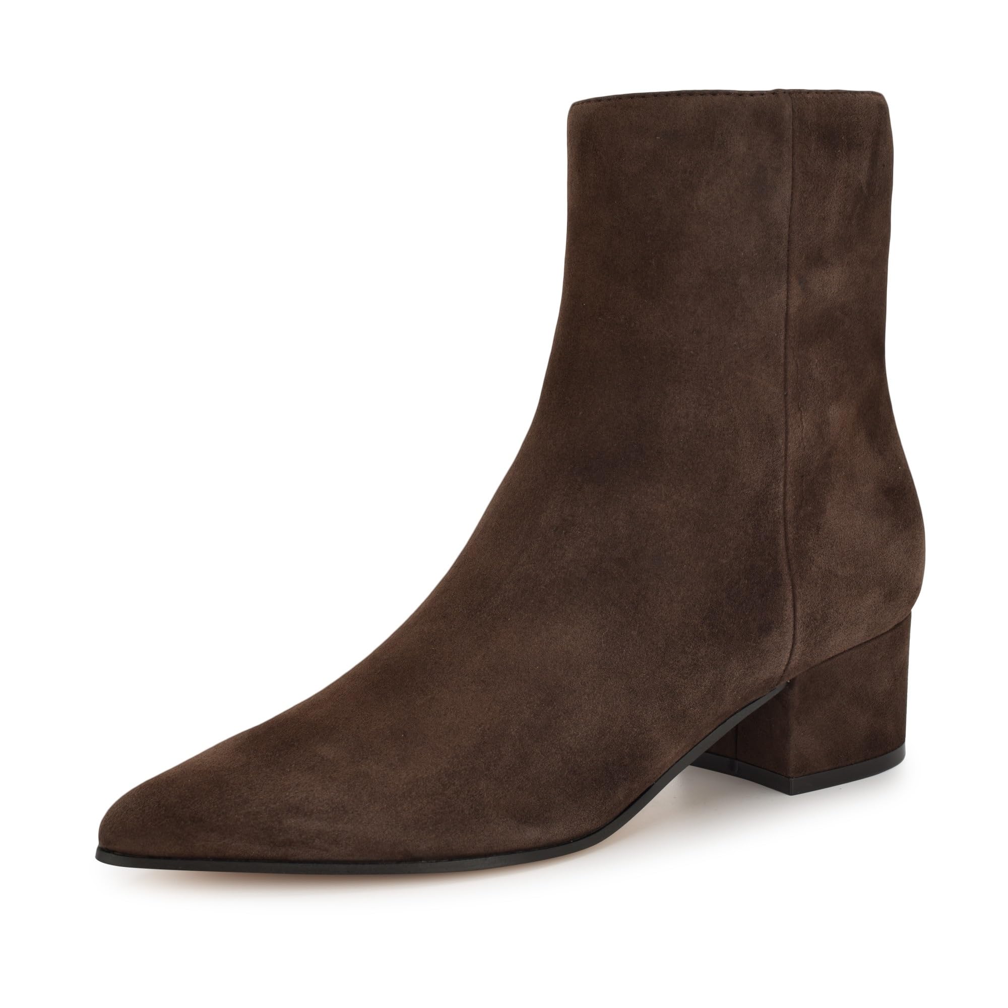 Nine West Women’s Maribu Bootie, Dark Brown Suede 200, 5.5