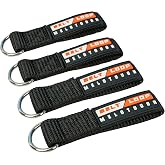 MELOTOUGH Suspenders Loop Attachment Heavy Duty Belt Loops Attachment fits 2.25-2.5 inch Belt Connectors, 4 Pack