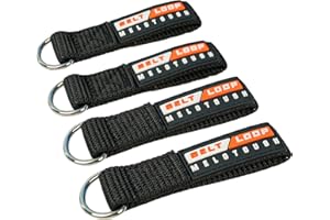MELOTOUGH Suspenders Loop Attachement Heavy Duty Belt Loops Attachment fits 2.25-2.5 inch Belt Connectors, 4 Pack