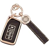 EKALA for Lexus Key Fob Cover Soft TPU Full Protection Smart Car Key Protector with Key Fob Keychain Fit for Lexus RX is ES GS LS NX RS GX LX RC LC 2 3 4 Buttons Remote Start Key Fob Case(LXS) (D)