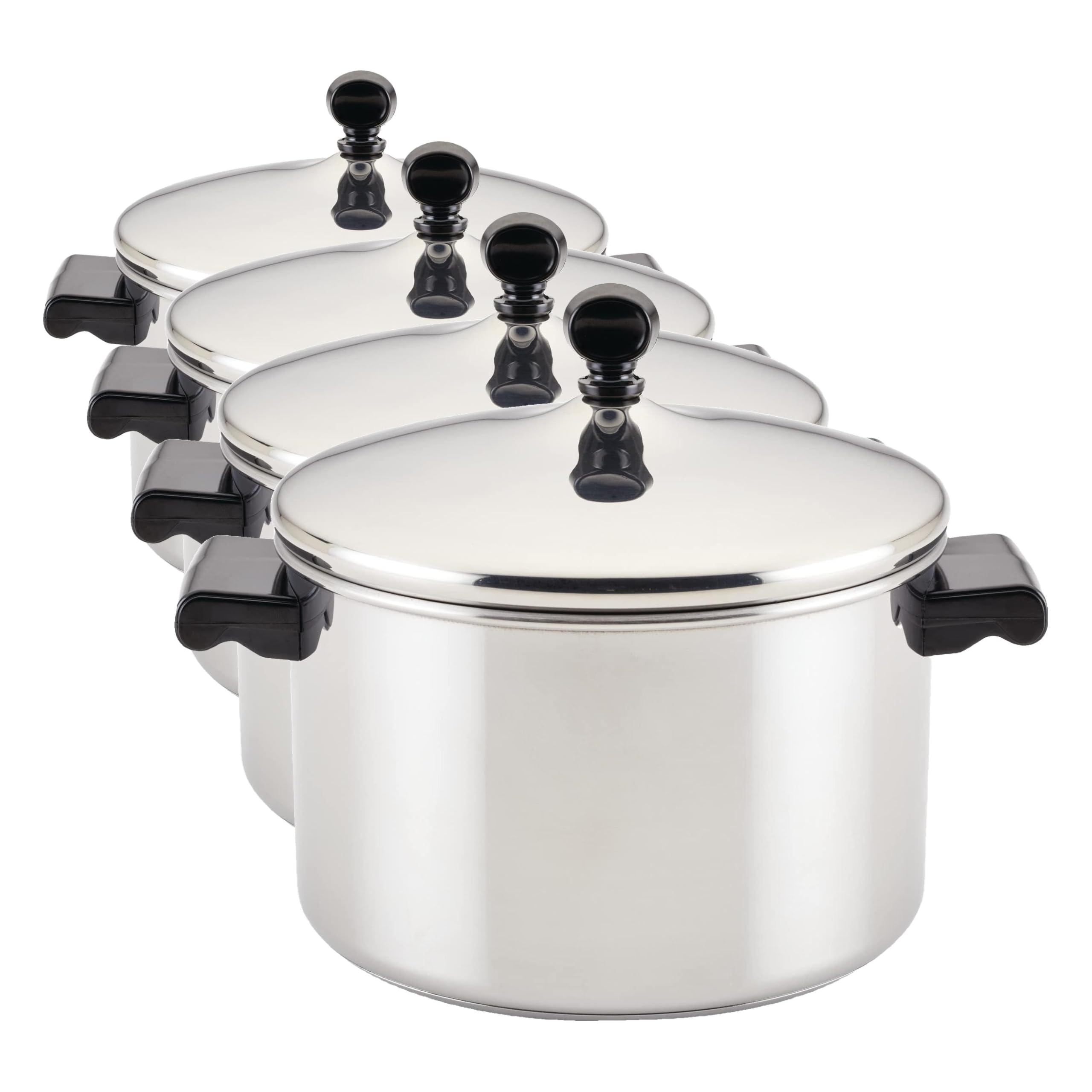 Farberware Classic Stainless Steel 4-Quart Covered Saucepot - - Silver (Pack of 4) Image