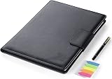 Agoer Clipboard Folder A4 Leather Look Magnetic Closure Black view 8