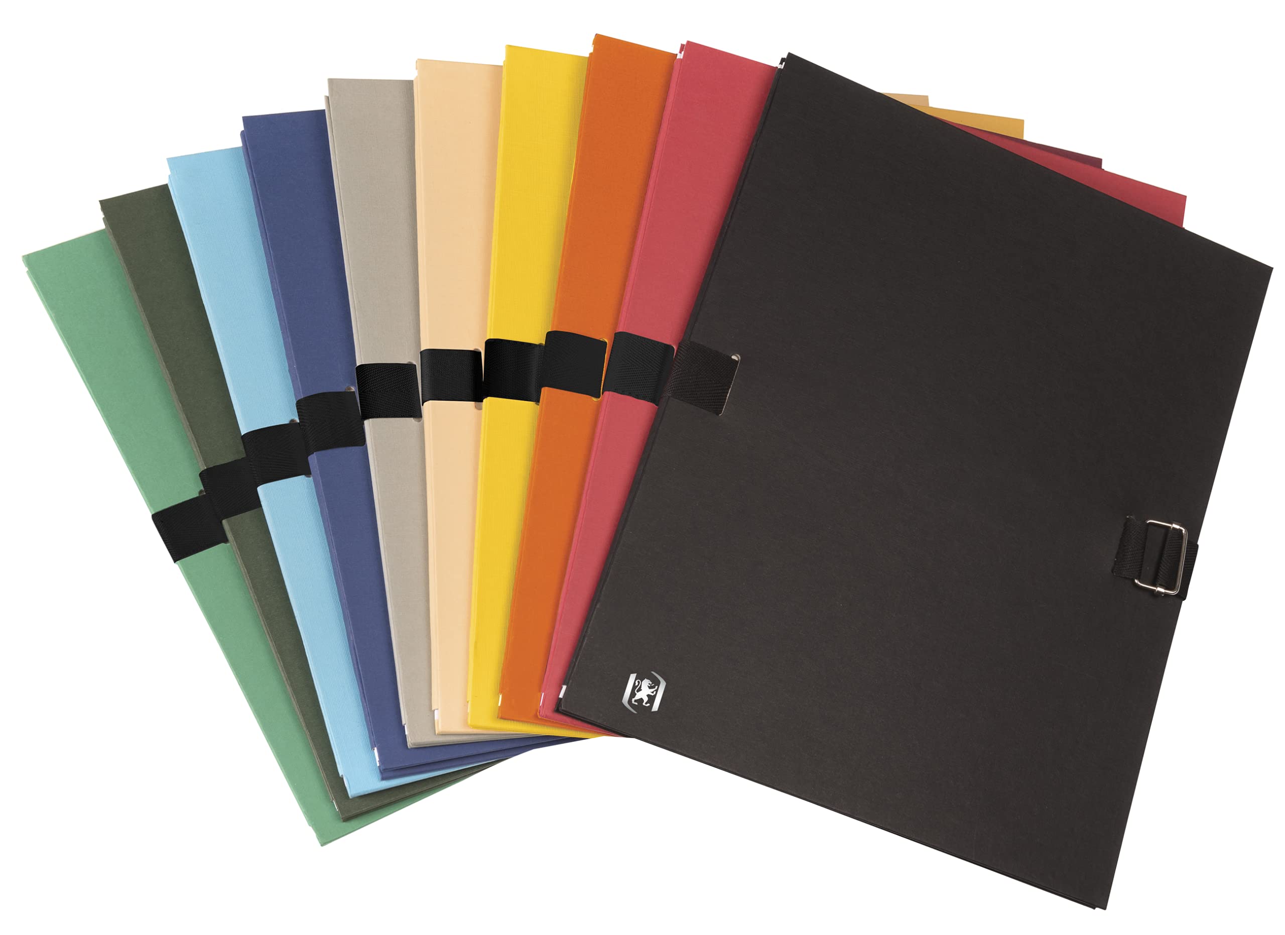 Elba 400081927 Strap Expandable Folder 24 x 32 Assorted Pack of 10