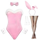RSLOVE Lingerie Set for Women Sexy - 7 Piece Bunny