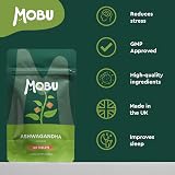 MOBU Ashwagandha 1000mg 120 Tablets High Strength Ayurvedic Vegan GMP view 6