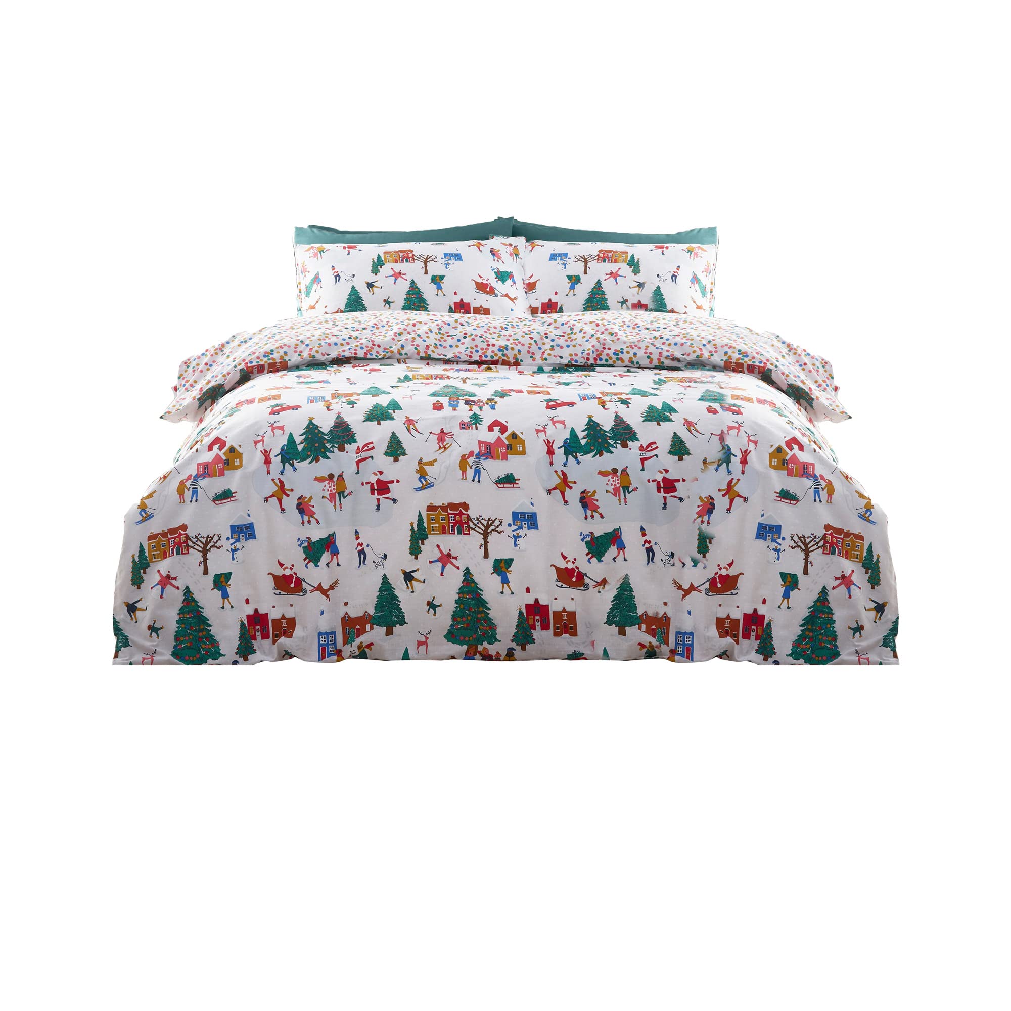 furn. Christmas Together Duvet Cover Set, Multi, Toddler