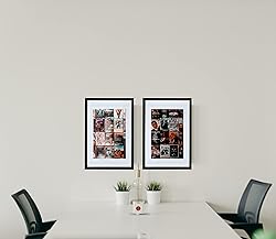 Frame Amo 16x28 Black Solid Wood Picture Frame with