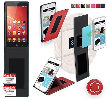 reboon Funda para ZTE V5 Red Bull | in Rojo Cuero | Carcasa ...