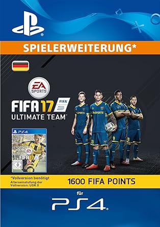 FIFA 17 Ultimate Team - 1600 FIFA Points [PlayStation Network Code - deutsches Konto]