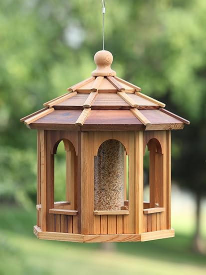 Amazon Com All Things Cedar Bf18 8 Sided Cedar Octagon Bird