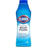 Clorox Concentrated Bleach Powder, 21.1 oz. | 3-in-1 Laundry Powder, Stain Remover, Brightens Whites, Removes Tough Stains, Splash Free, Makes 60 Gallons of Bleach