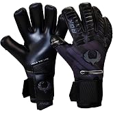 Renegade GK Eclipse Professional Soccer Goalie Gloves - Adult &amp; Youth (Sizes 6-12, Level 5) 4+3MM EXT Contact Grip + Fingersaves | Max Grip &amp; Comfort | Goalkeeper for Gloves Elite Play | Based in USA