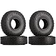 INJORA 1.0 Tires-S4 Multi Terrain Pin Crawler Tires for TRX4M SCX24 AX24 FCX24 Upgrade Parts, 65 * 19mm,T2440