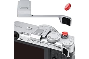 Thumb Up Grip with Shutter Button for Fuji Fujifilm X-E5 XE5 Mirrorless Camera, Aluminum Alloy X-E5 Thumb Grip with Hot Shoe 