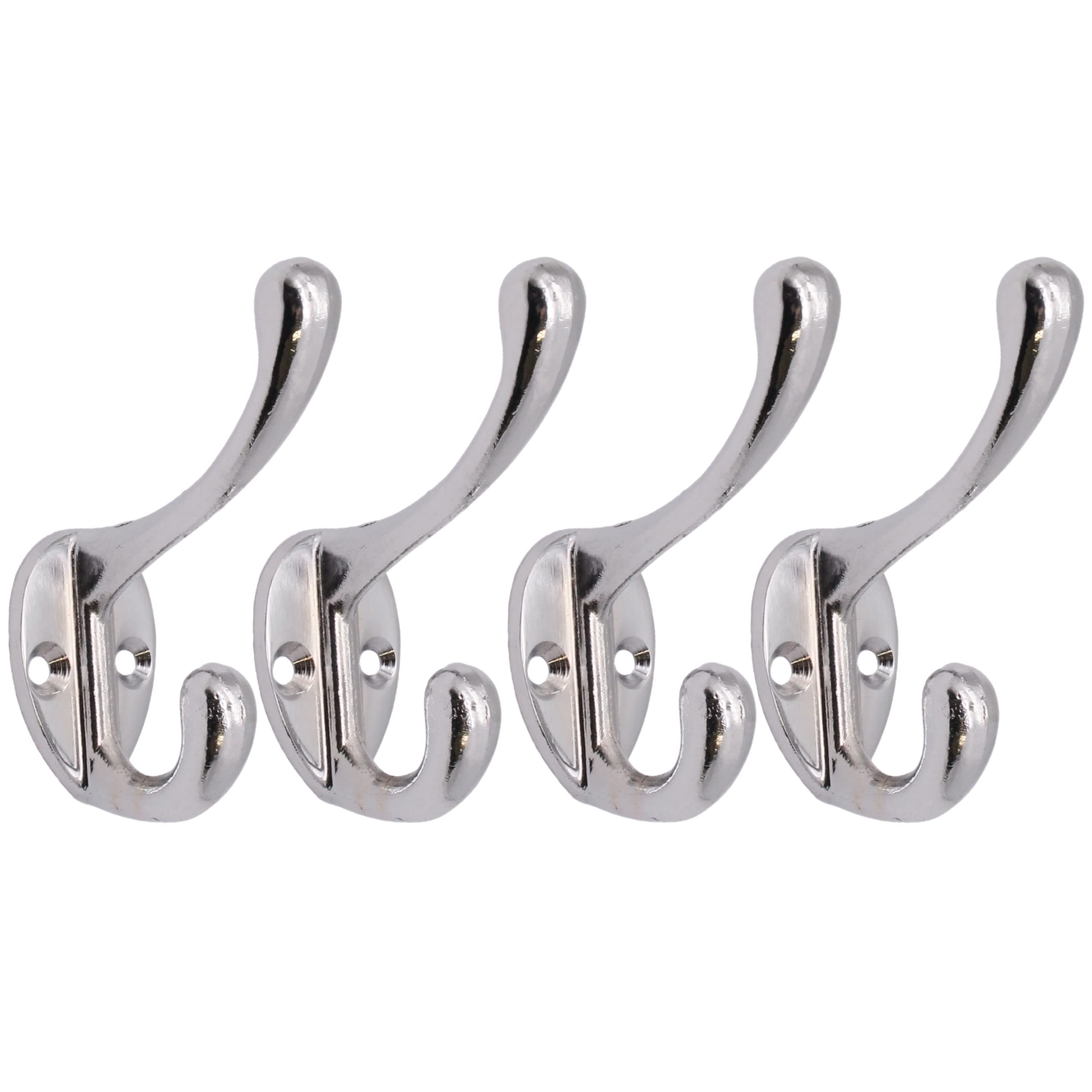 EAI Hat Coat & Robe Hook - Polished Chrome - Pack of 4