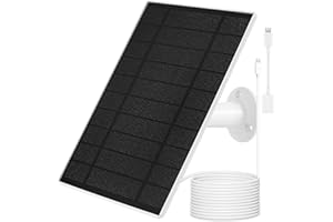 Solar Panel Charger for Arlo Essential 2K Outdoor(2nd Gen)/Essential XL Camera(2nd Gen)/Essential Spotlight Camera, USB C and
