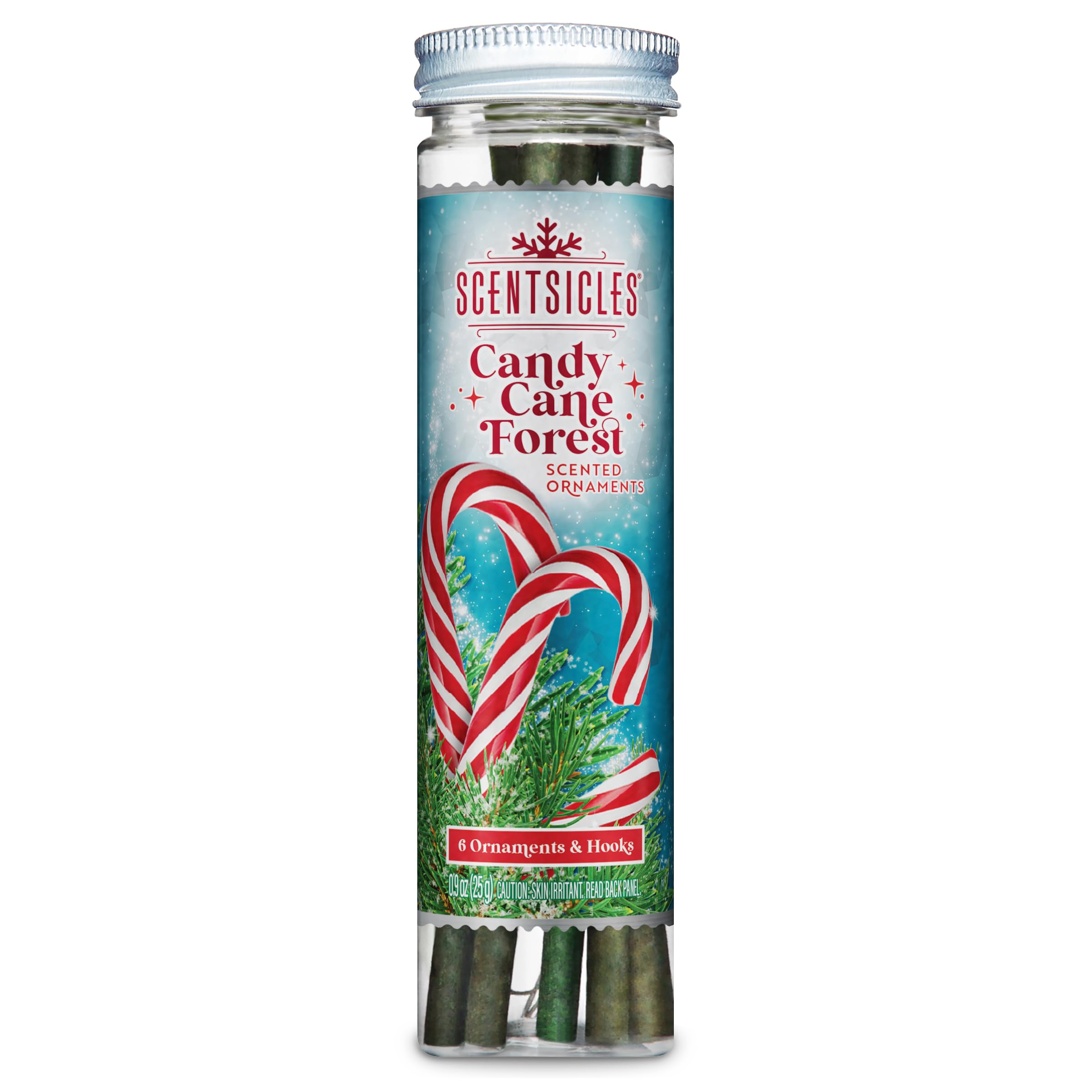 Scentsicles Christmas Scent Sticks - Pack of 6 - Candy Cane Forest