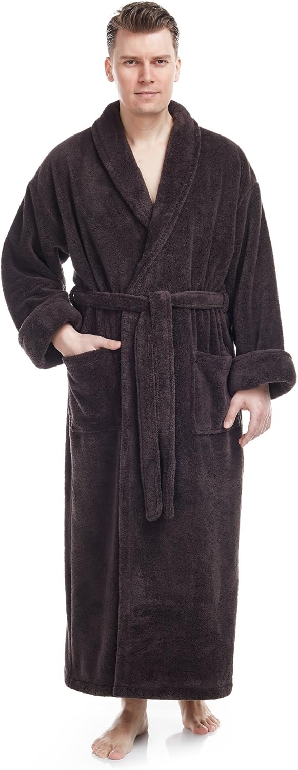 mens fleece robes on sale
